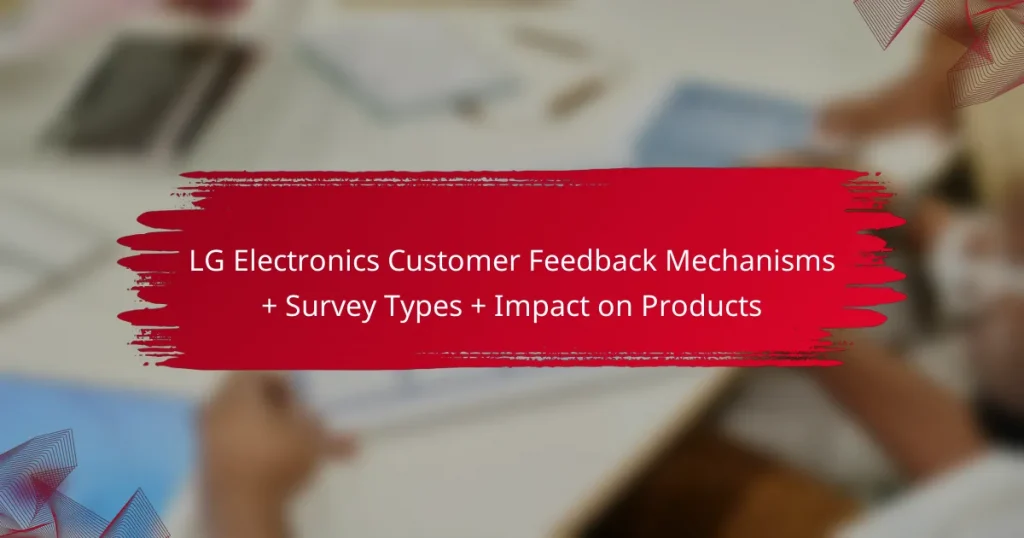 LG Electronics Customer Feedback Mechanisms + Survey Types + Impact on Products