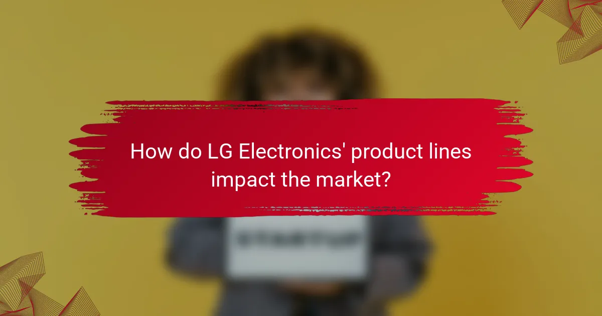 How do LG Electronics' product lines impact the market?